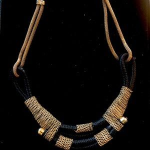 Beautiful black & gold colored Statement necklace